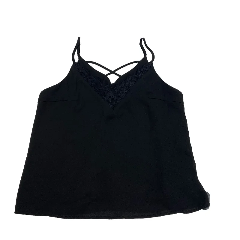 women's tops for everyday eleganceBlack Top Sleeveless Mi Ami, Size M