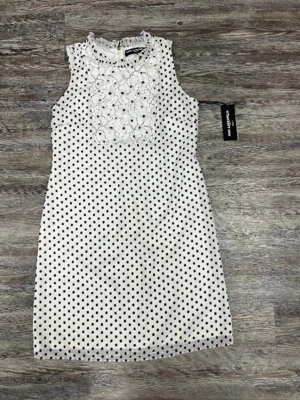 women's petite dressesBlack & White Dress Designer Karl Lagerfeld, Size 10