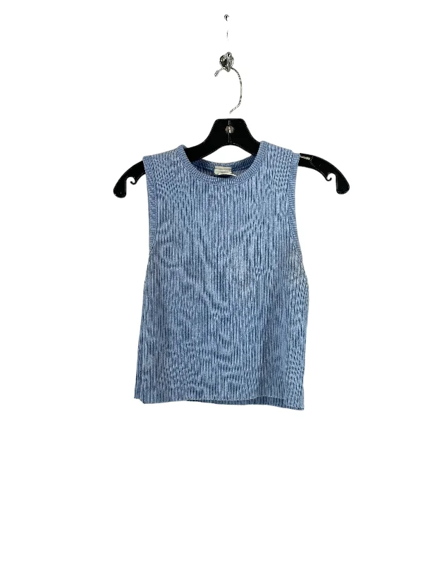 women's tops for those who love to dress up their casual looks with stylish topsBlue Top Sleeveless Basic Elle Menno, Size L