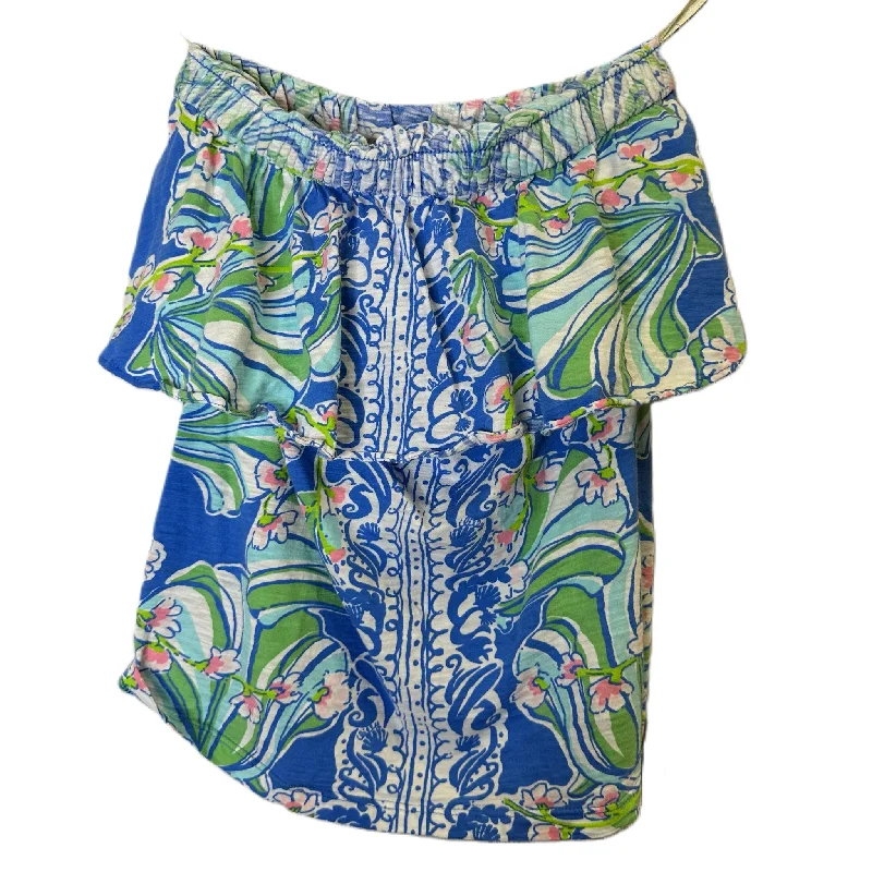 women's tops for those who want to stay on top of the latest fashion trends and wear pieces that are both stylish and on-trendBlue Top Sleeveless By Lilly Pulitzer, Size: S