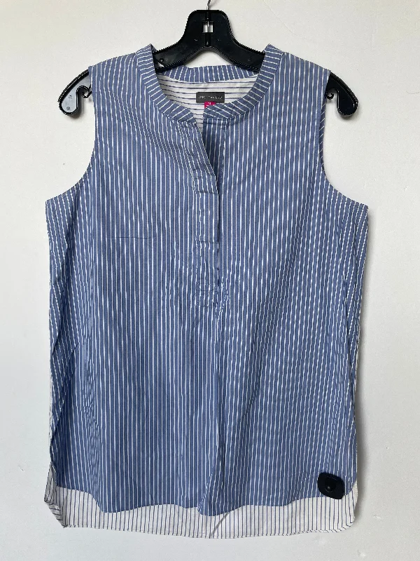 women's tops for those who believe in expressing their individuality through fashionBlue Top Sleeveless Vince Camuto, Size M