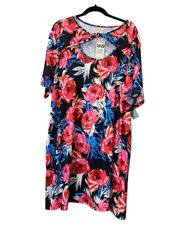 women's flowy dressesDress Casual Short By Cmc In Floral Print, Size: 3x