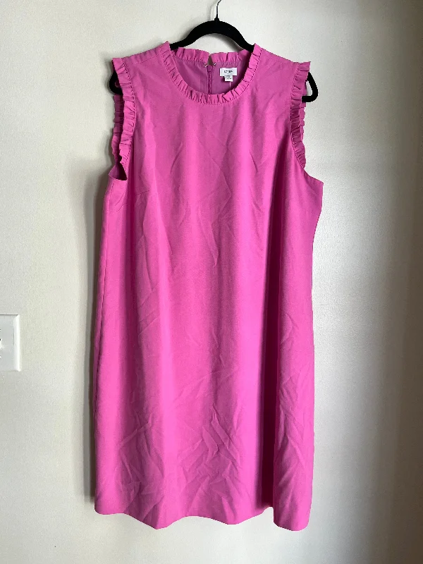 women's satin dressesDress Work By J Crew In Pink, Size: 1x