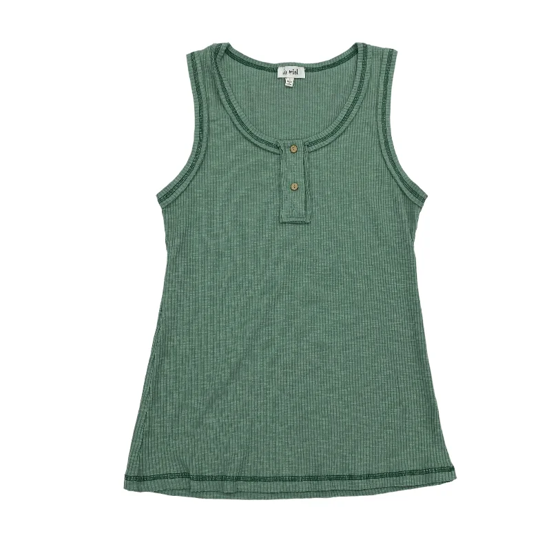 women's tops with flutter sleevesGREEN LA MIEL TOP SLEEVELESS, Size L