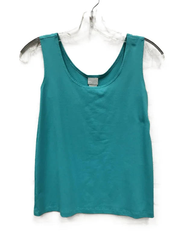 women's tops for those who want to make a bold fashion statement with their choice of topsGreen Top Sleeveless By Chicos, Size: S