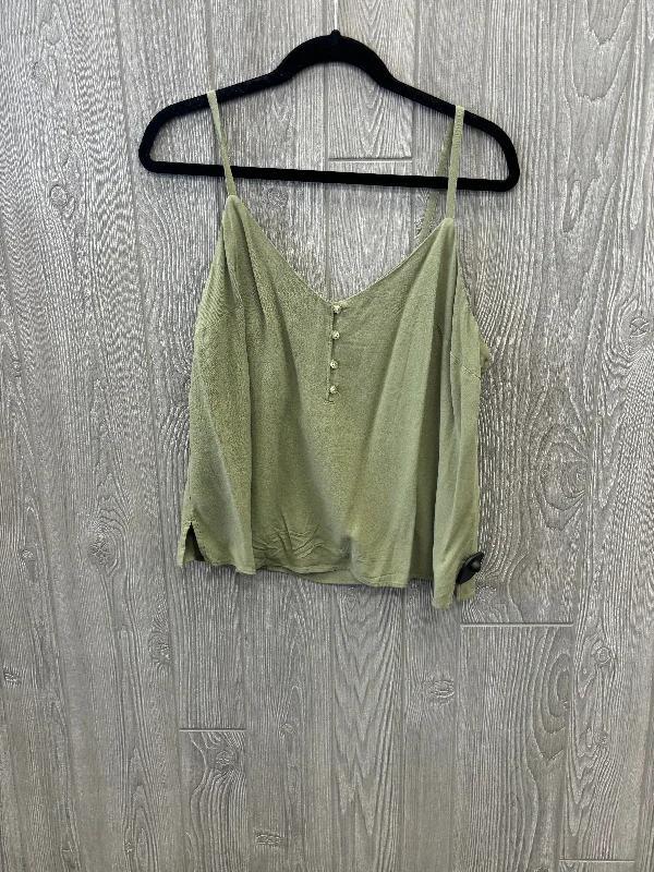 lace women's topsGreen Top Sleeveless Old Navy, Size M