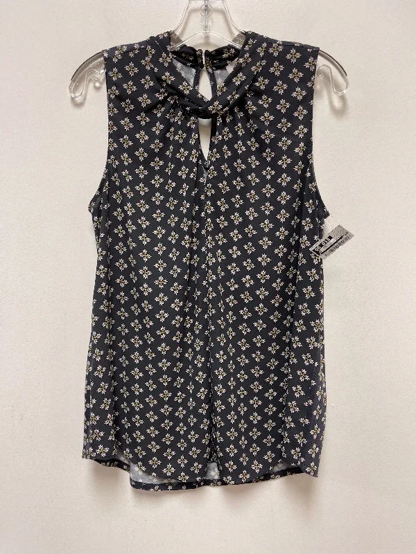 elegant women's topsGrey Top Sleeveless Loft, Size M