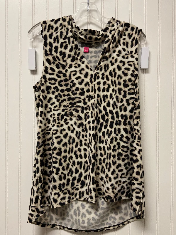 women's tops for those who want to create outfits that reflect their personal style and sense of fashionLeopard Print Top Sleeveless Vince Camuto, Size M