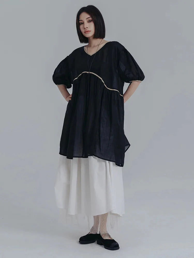 women's eco-friendly dressesMisato Puff Sleeve Dress