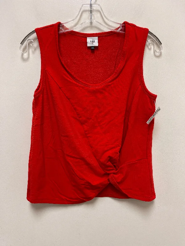 women's tops for those who want to create outfits that are both trendy and timelessOrange Top Sleeveless Cabi, Size Xs