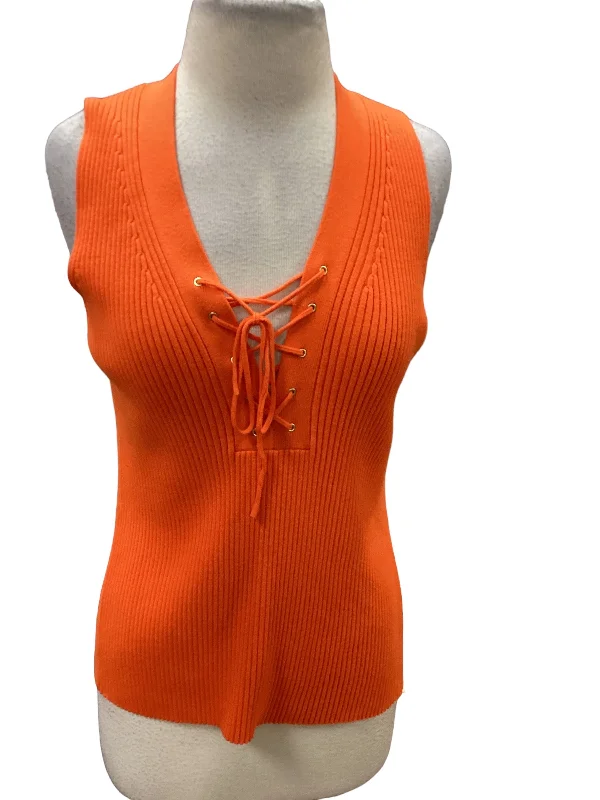 women's tops for those who love to shop for unique findsOrange Top Sleeveless J. Crew, Size S