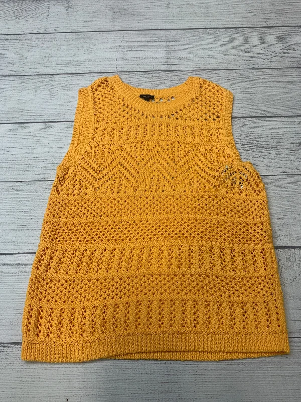 cozy women's tops for fall and winterOrange Top Sleeveless Talbots, Size L