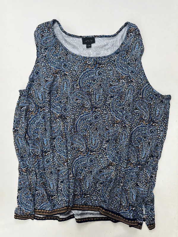 women's tops for those who value both quality and affordabilityPaisley Top Sleeveless J Jill NWT, Size Xl