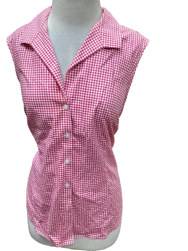 women's tops for those who refuse to compromise on stylePink Top Sleeveless Anne Klein, Size Xl