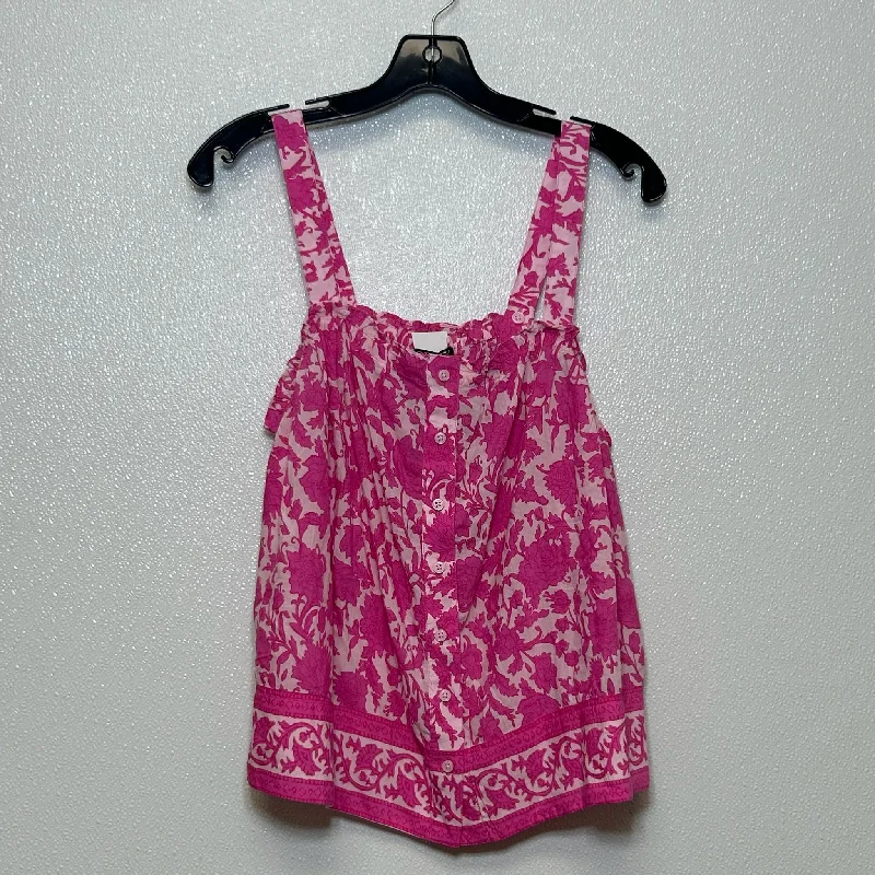 satin women's topsPink Top Sleeveless J Crew, Size M