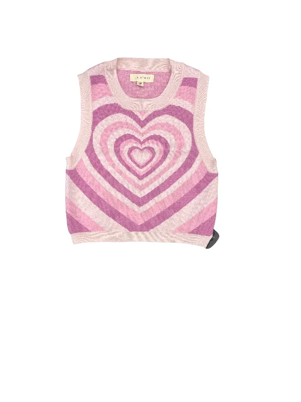 luxury women's topsPink Top Sleeveless La Hearts, Size Xs