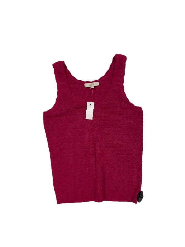 women's tops for those who want to create outfits that are both unique and memorablePink Top Sleeveless Loft, Size S