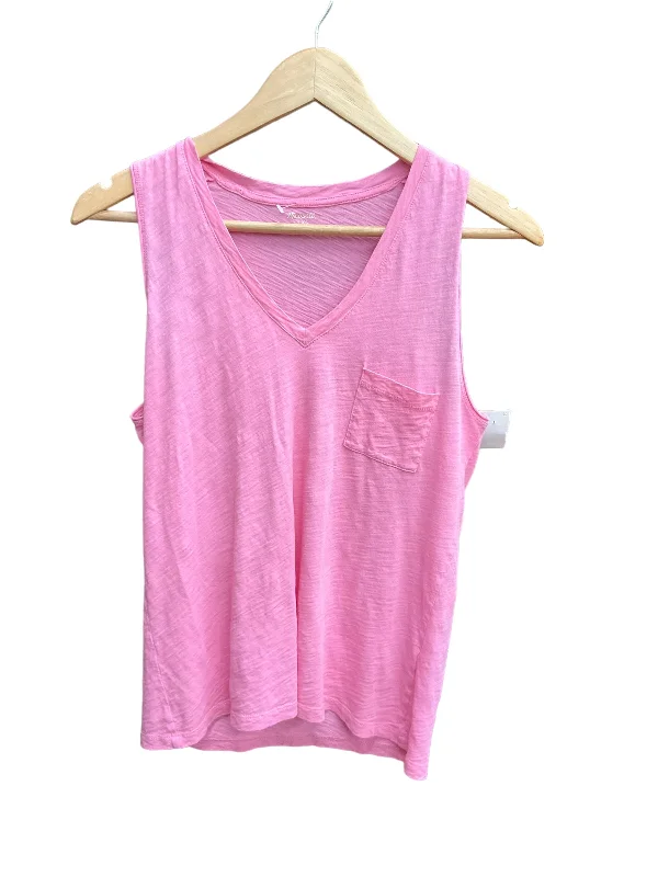 women's tops for those who want to stay warm and stylish during colder weatherPink Top Sleeveless Madewell, Size Xs