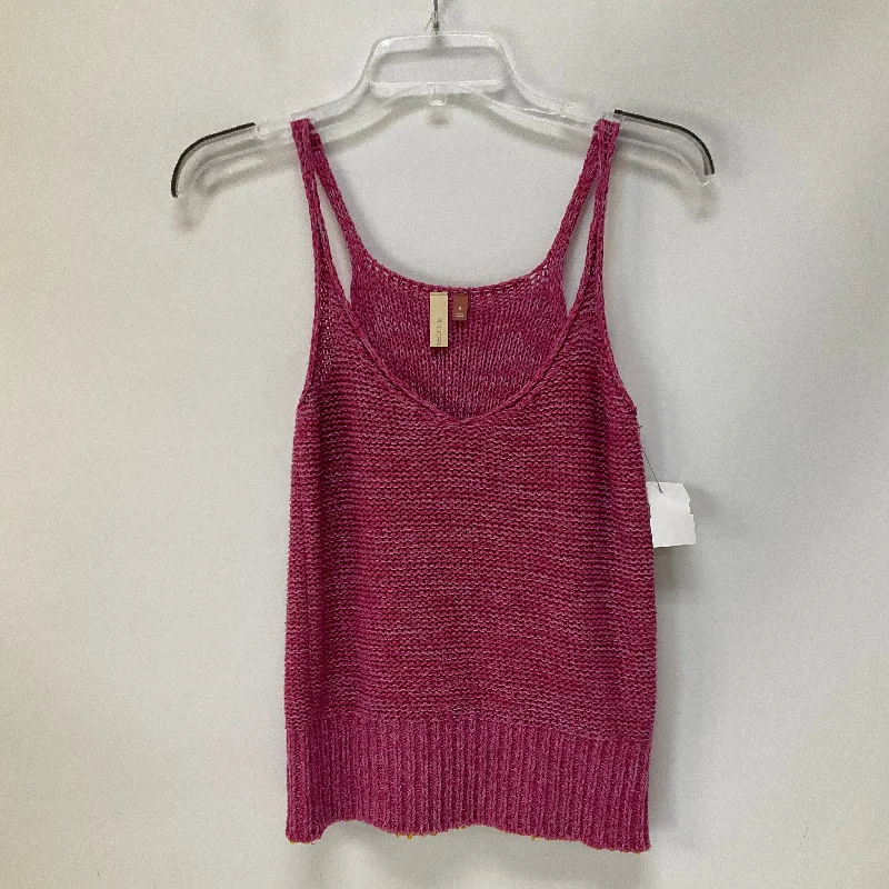 three-quarter sleeve women's topsPink Top Sleeveless Pilcro, Size S