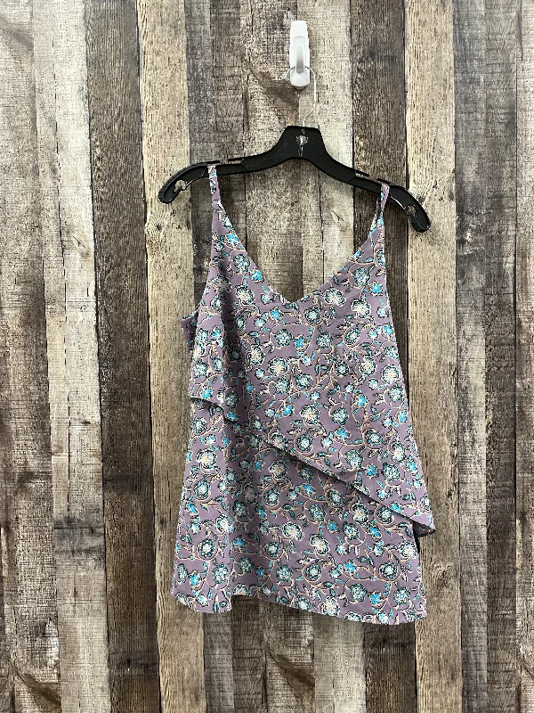 women's tops for those who love to mix and match prints and patternsPurple Top Sleeveless Cabi, Size S