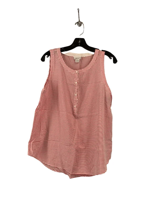 women's tops with spaghetti straps and deep V-necksStriped Pattern Top Sleeveless Liz Claiborne, Size S