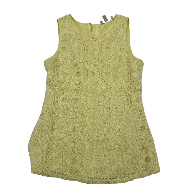 women's tops for those who appreciate subtle and muted tonesYellow Top Sleeveless Banana Republic, Size S