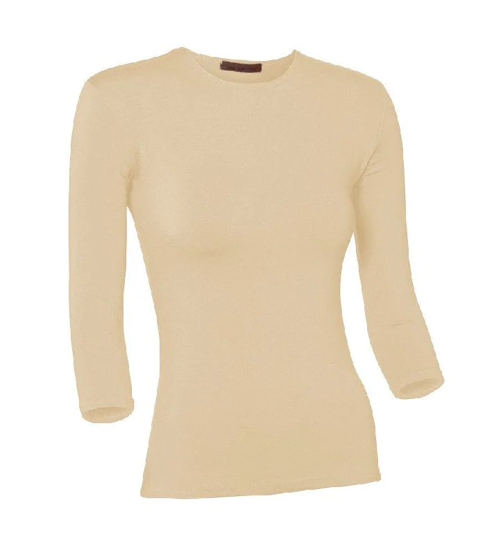 PB&J Ladies Modal 3/4 Sleeve Shell - Peach