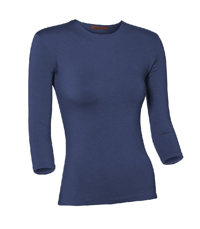 PB&J Ladies Modal 3/4 Sleeve Shell - Royal Blue