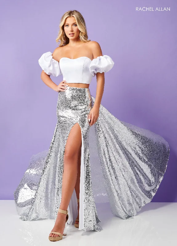 mini prom dressesProm Dress 70298 | White/Silver